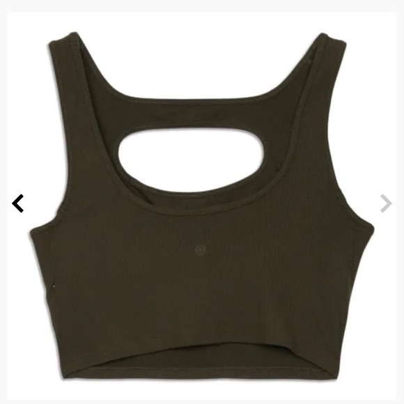 Lululemon Women's LA Front Cut-Out Crop Tank - Picture 5 of 5